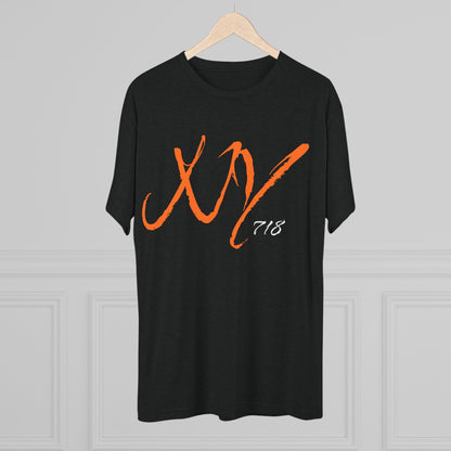 NYC Retro Graphic Tee — 'NY' Repeat & XV 718 Script City T‑Shirt