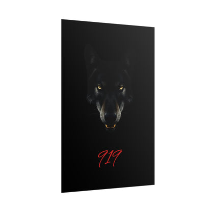 Wolfpack Art Poster, Wolf 901 Raleigh Poster, Gift for Die Hard Fans, Home Decor, 919 Design