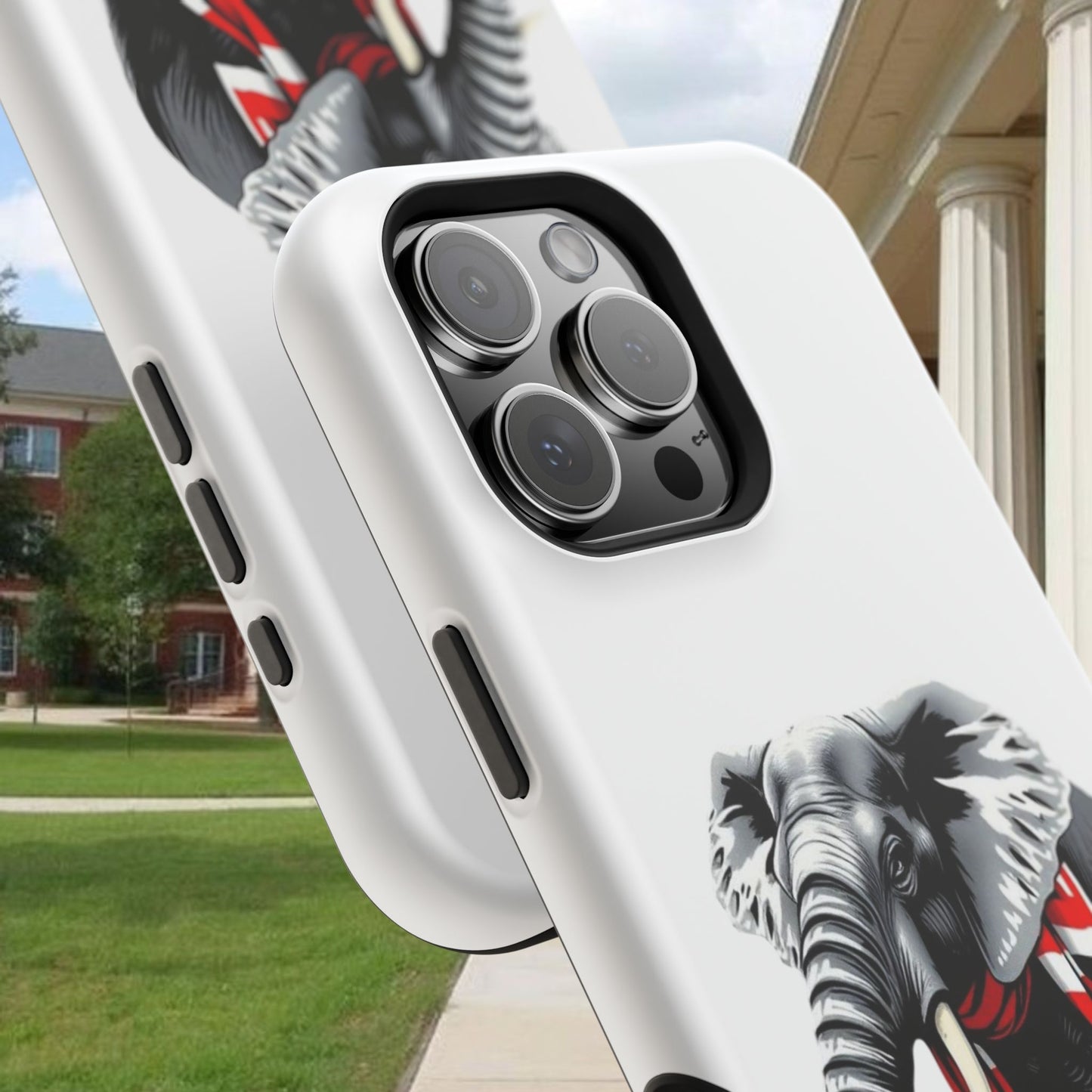 Vibrant Elephant Tough Cases - Unique Phone Case, Wildlife Lover Gift, Sports Team Accessory, Trendy Phone Cover, Fun Animal Design