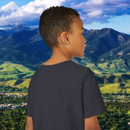 Bobcat Paw Print Youth Tee, Kids Animal Lover Shirt, State Pride T-Shirt, Perfect Gift for Birthdays, Bobcat Apparel