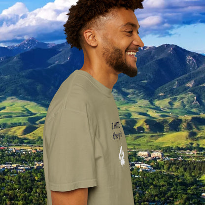 Unisex Garment-Dyed T-Shirt, I HATE the grizzlies, Bobcat Tee, Gift for Cat Fans, Casual Wear, Gameday Shirt