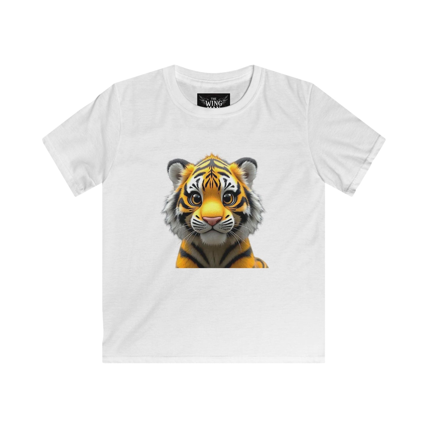 Tiger Graphic Kids Tee, Fun Kids T-Shirt, Cute Animal Shirt, Birthday Gift, Summer Wear, Wildlife Theme