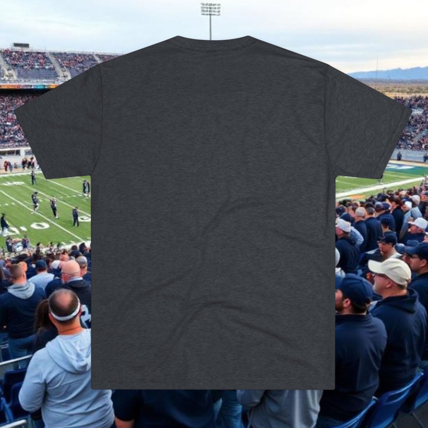 Reno Wolf Graphic Tee – Tri-Blend Crew Shirt, Ultra Comfort Soft-Style T-Shirt, Perfect for Gameday