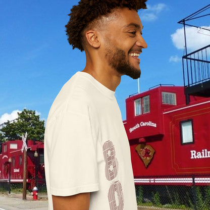 Rooster Graphic T-Shirt — Vertical '803' Design & Bold Red Rooster