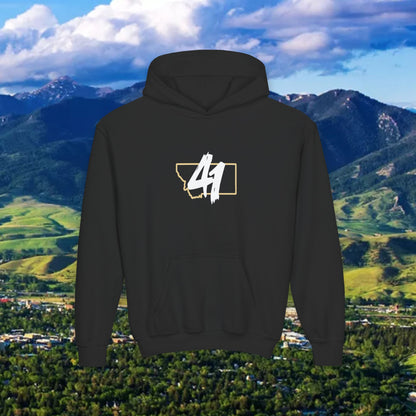 Youth Hoodie - '41' Minimalist Graphic Pullover