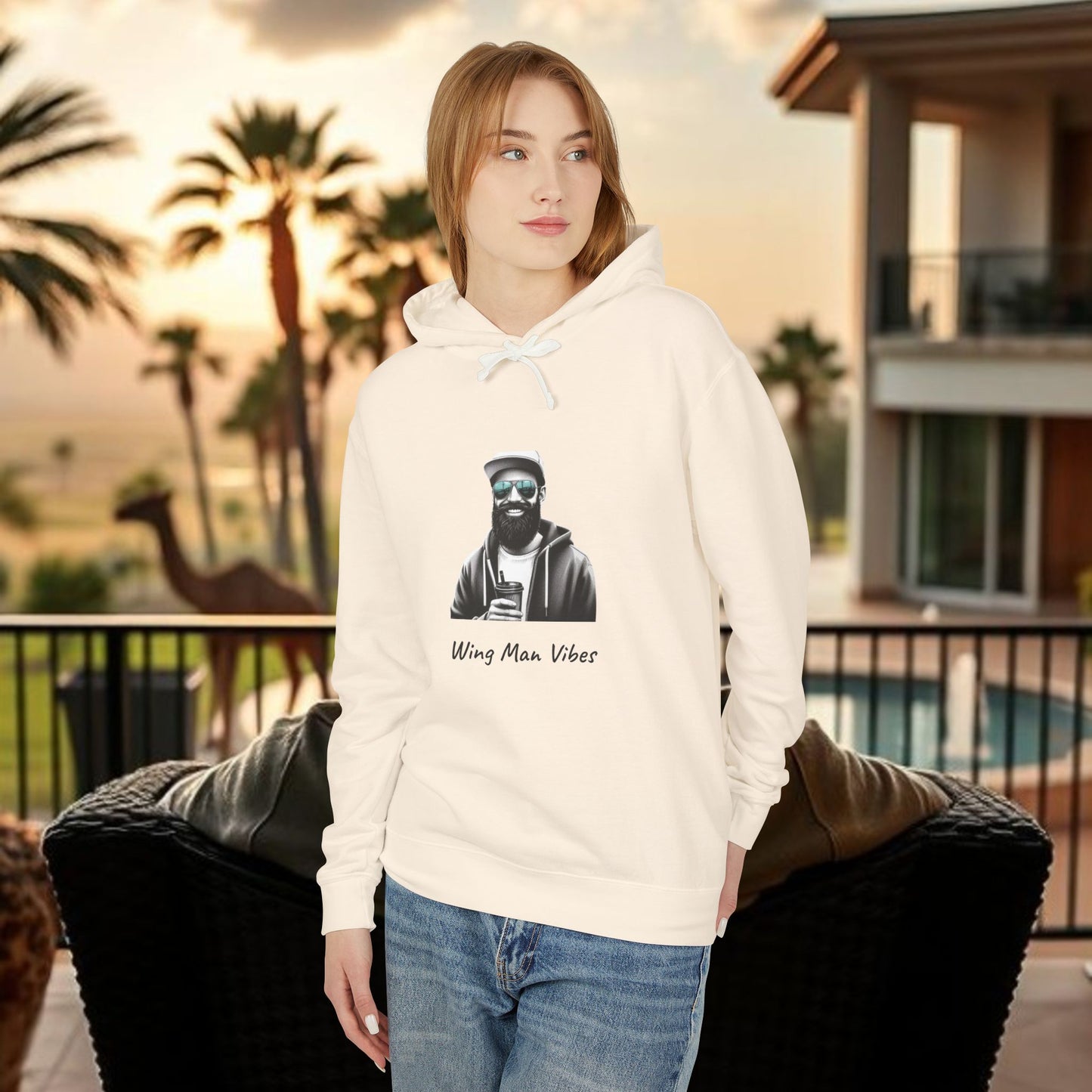 Unisex Wingman Vibes Hoodie, Casual Style Sweatshirt, Perfect Gift for Friends, Lightweight Hoodie for Everyday Wear