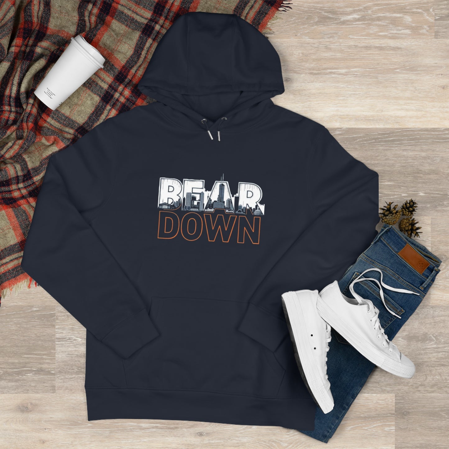 Bear Down King Hooded Sweatshirt | Stylish Bear Down Pullover for Game Days, Gifts, Casual Wear, Outdoor Adventures, Sports Events