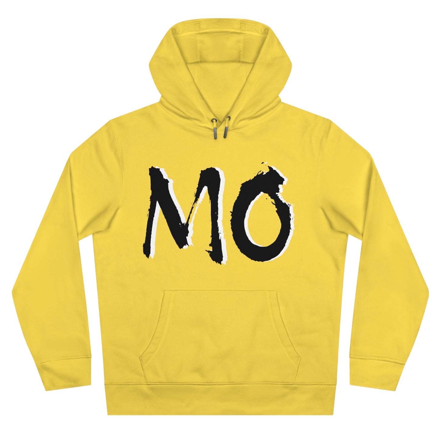 MO Graphic Hoodie — Bold Brushstroke Lettering Pullover, Perfect for Gamedays