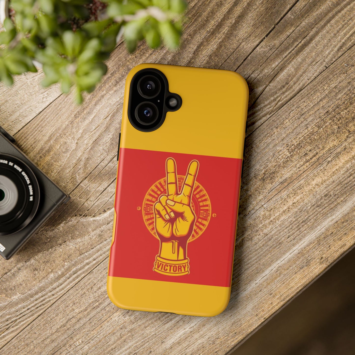Victory Inspired Symbol Phone Case, Tough Phone Cover, Gift for Empowerment, Inspirational Tech Accessory, Unique Phone Protection