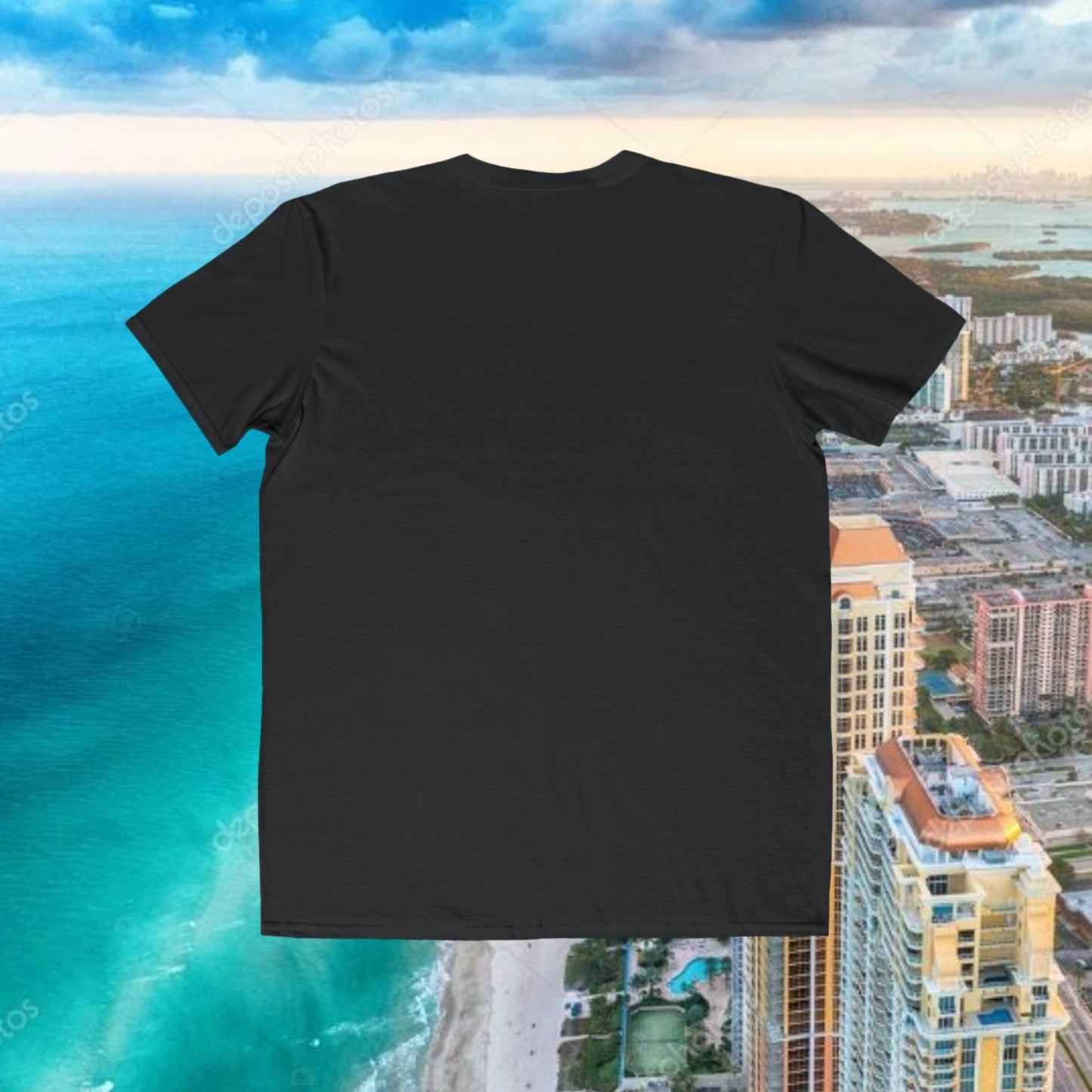Miami Script Tee — Men's Lightweight Beach Vacation T-Shirt, Perfect for Gameday