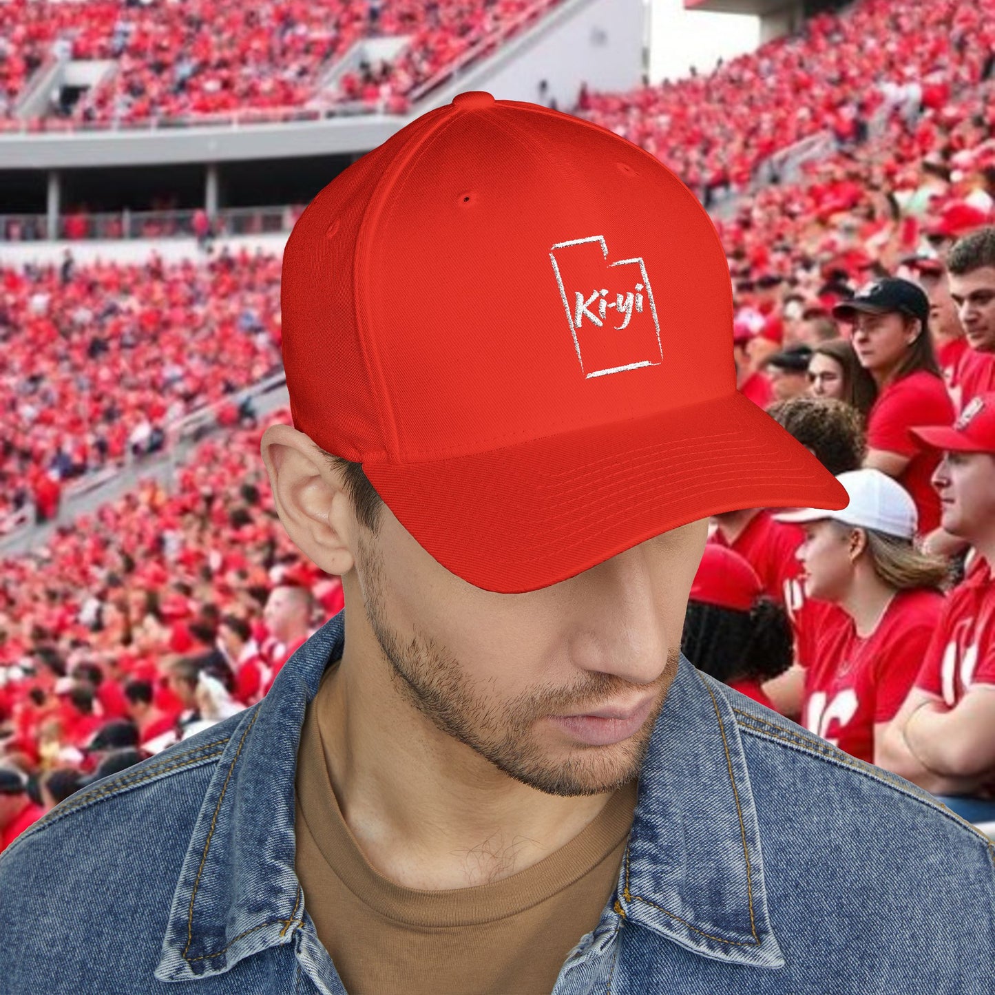 Ki-Yi Embroidered Hat, Stylish Hat for Casual Wear, Unique Gift for Him/Her, Perfect for Gameday