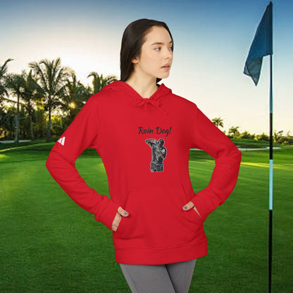 Unisex Fleece Hoodie with 'Rain Dog!' Design | Cozy Sweatshirt for Golf Lovers, Casual Layer, Gift Idea, Everyday Wear