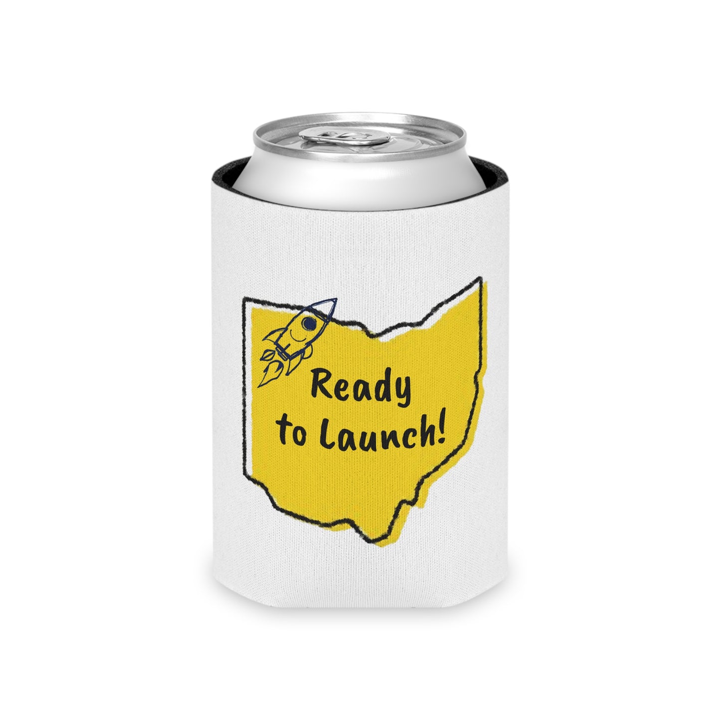 Rocket Launch Can Cooler | Fun Beverage Insulator for Parties, Gifts, BBQs, Toledo Gameday, Camping