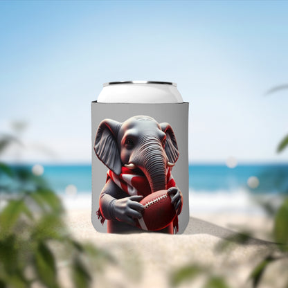 Football Elephant Can Cooler Sleeve | Unique Drink Holder, Tailgating Gift, Sports Fan Accessory, Party Favor, Game Day Essential