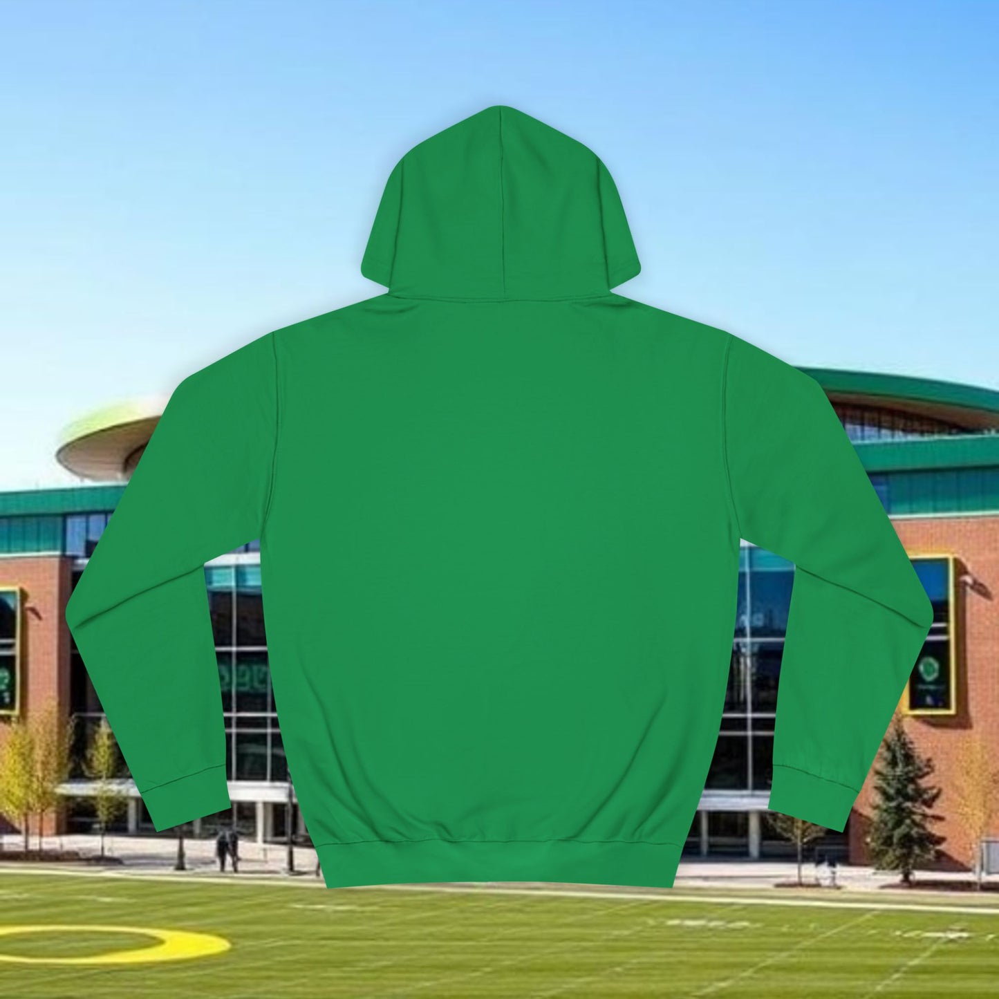 Football Hoodie with Fun Design, Unisex Hoody for Campus Life, Perfect Gift for Students, Cozy Sweatshirt for Game