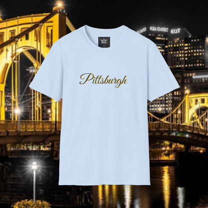 Pittsburgh Softstyle Tee, Unisex Graphic T-Shirt, Casual Wear, Sports Fan Apparel, Gift for Him/Her