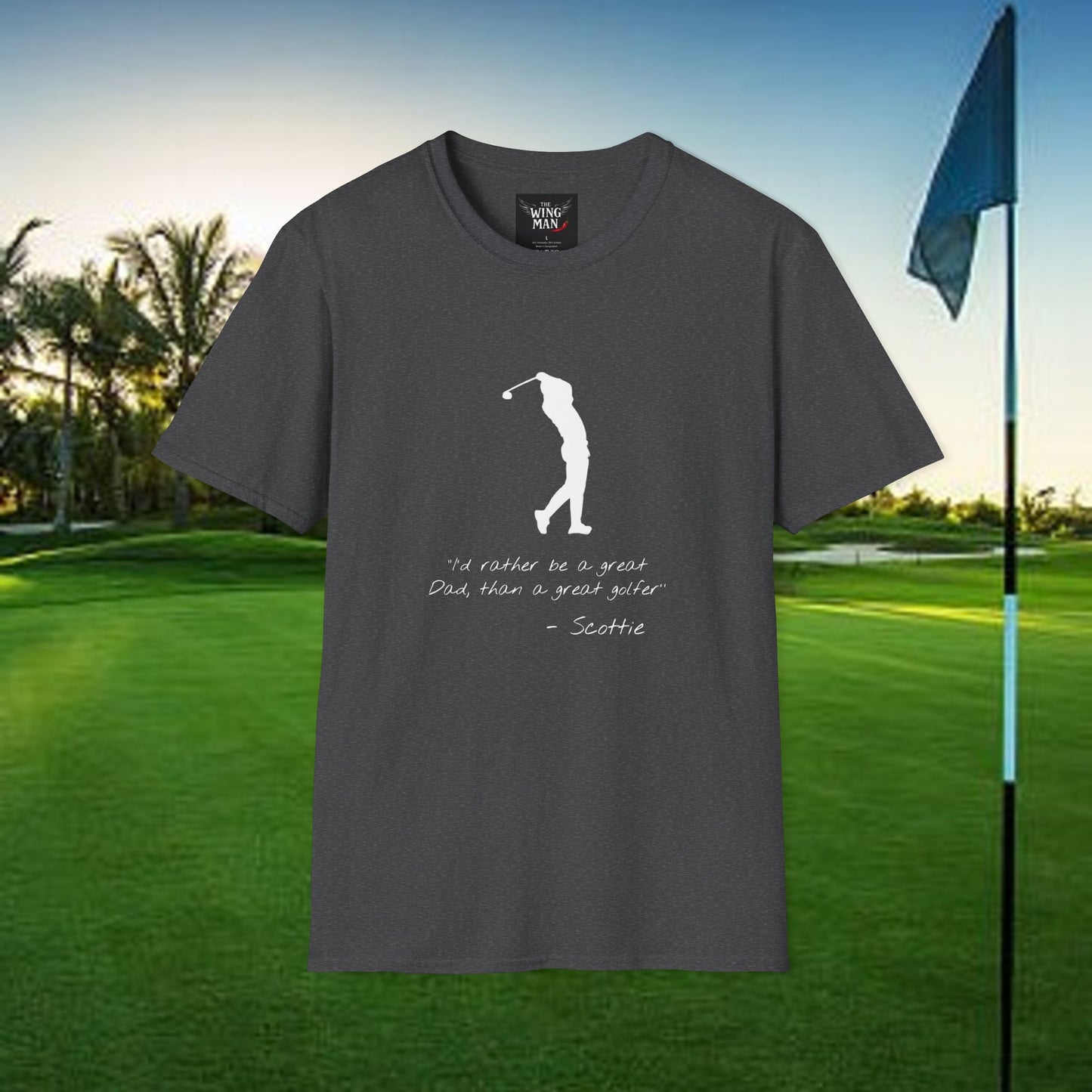 Golf-Inspired Unisex T-Shirt, Perfect Gift for Dad, Father's Day Present, Sporty Style Tee, Casual Wear, Golf Lover Apparel