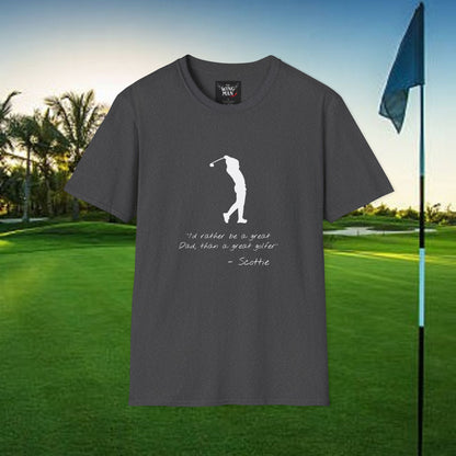 Golf-Inspired Unisex T-Shirt, Perfect Gift for Dad, Father's Day Present, Sporty Style Tee, Casual Wear, Golf Lover Apparel