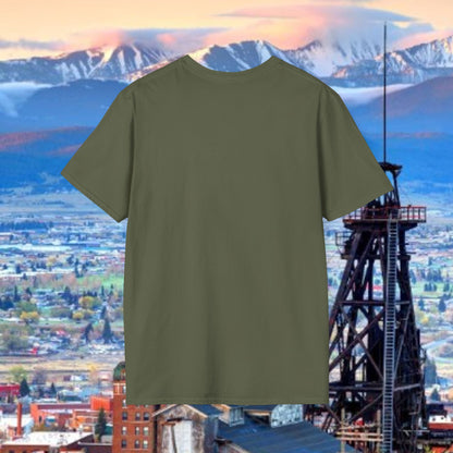 Butte, America Unisex Softstyle T-Shirt - Cozy Apparel for Locals, Travel Souvenir, Gift Idea, Casual Wear, Adventure Tee