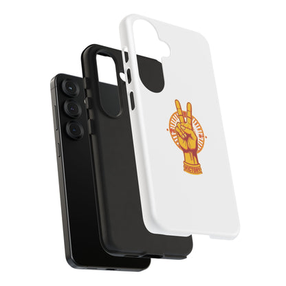 Victory Themed Stylish Phone Case - Tough Cases with Peace Sign Design, Customizable Phone Covers, Gift for Tojan Fans, Trendy Accessories