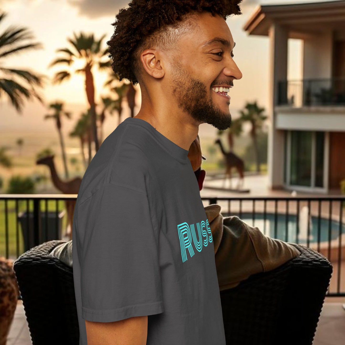 Russ Unisex T-Shirt with Retro Design, Hip-Hop Shirt, Casual Wear, Unique Style, Russ Apparel