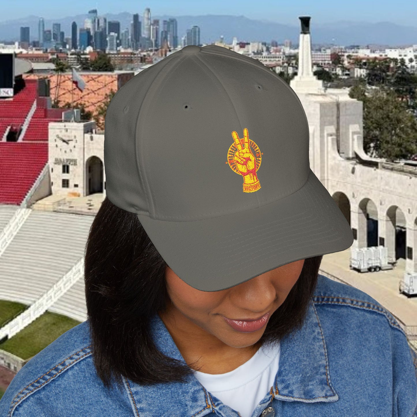 Victory Inspired Embroidered Cap, Stylish Hat, Trendy Accessories, Gift for Him or Her, Casual Headwear, Unique Cap for Gameday