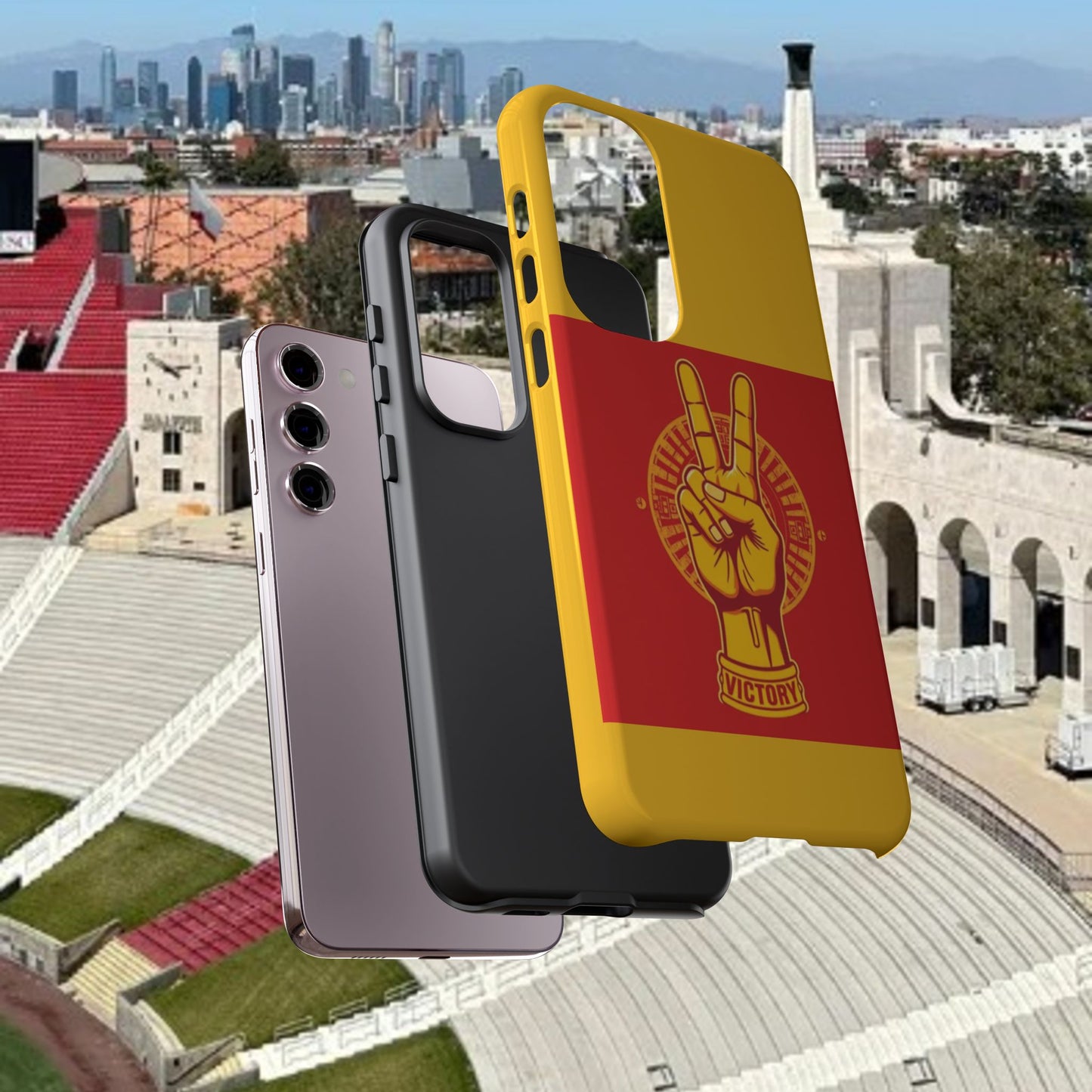 Victory Inspired Symbol Phone Case, Tough Phone Cover, Gift for Empowerment, Inspirational Tech Accessory, Unique Phone Protection