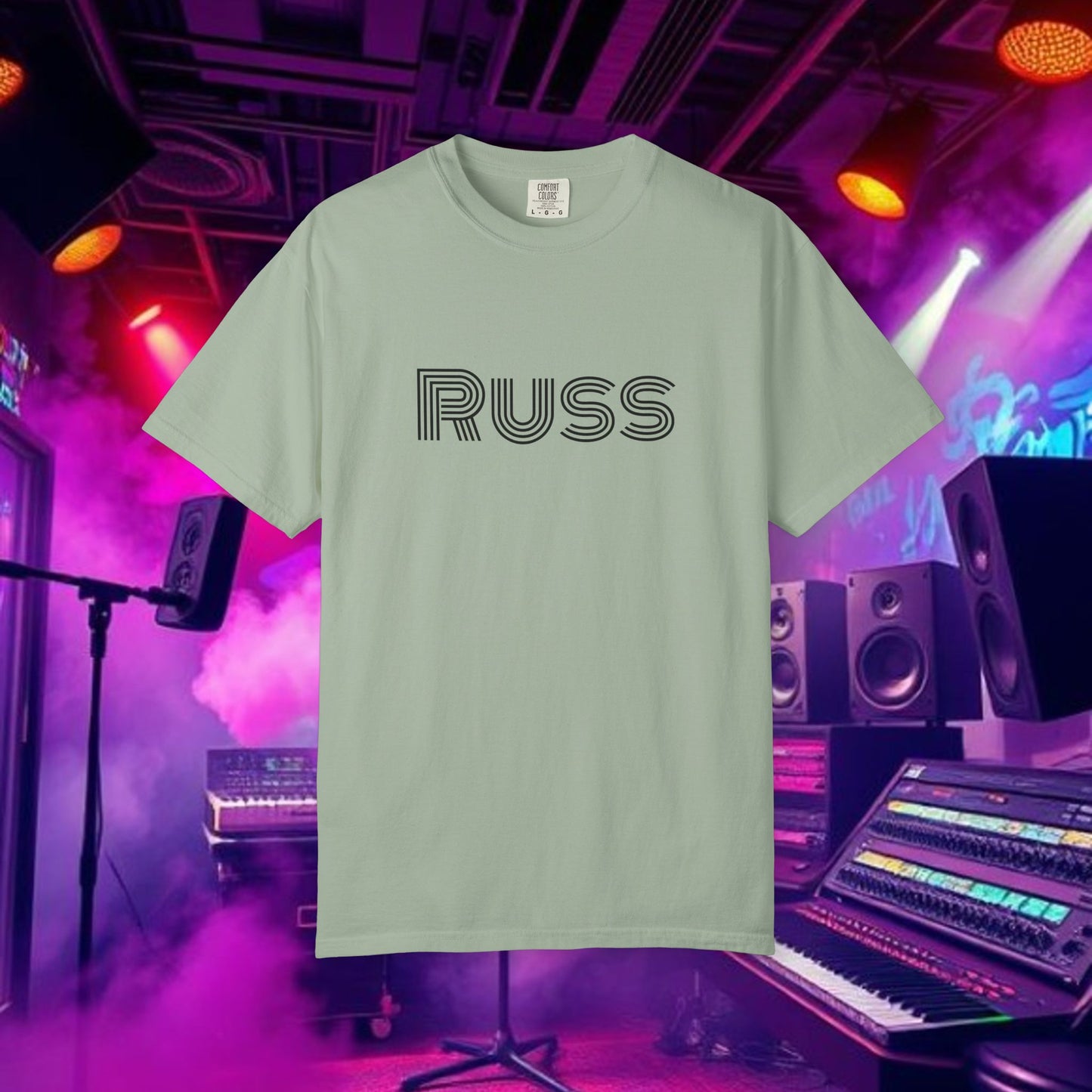 Russ Unisex T-Shirt with Retro Design, Hip-Hop Shirt, Casual Wear, Unique Style, Russ Apparel