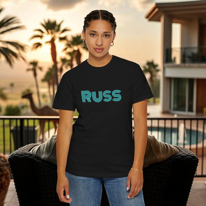 Russ Unisex T-Shirt with Retro Design, Hip-Hop Shirt, Casual Wear, Unique Style, Russ Apparel