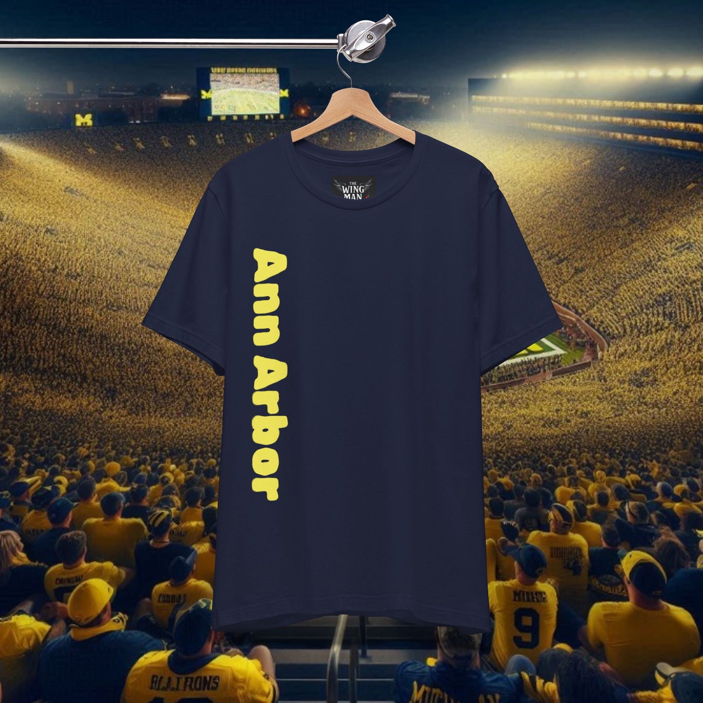 Ann Arbor Unisex Tee, College Spirit Shirt, Game Day Apparel, Casual Wear, Unique Graphic Tee