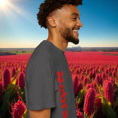 Lincoln Nebraska Area Code T-Shirt — White Tee with Red "Nebraska" & 402 Back Print, Soft-Style T-Shirt