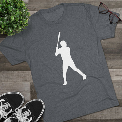 Baseball Stars Silhouette Tee - #13 on the Back, Baseball Legends, Soft Style Tri-Blend T-Shirt Perfect for Gameday