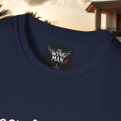 Beer & Wings Unisex Softstyle T-Shirt, Casual Gift for BBQ Lovers, Fun Drink Shirt, Summer Party Apparel, Unique Gift for Foodies