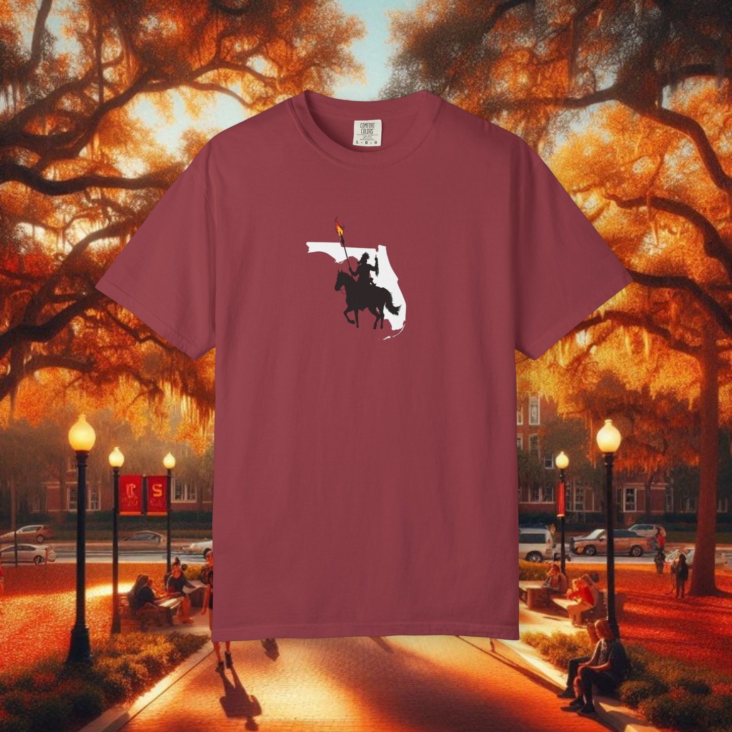 T-Shirt with Tally Design, Casual Wear, Gift for Sports Fans, College Apparel, Summer Fashion, State Pride Tee