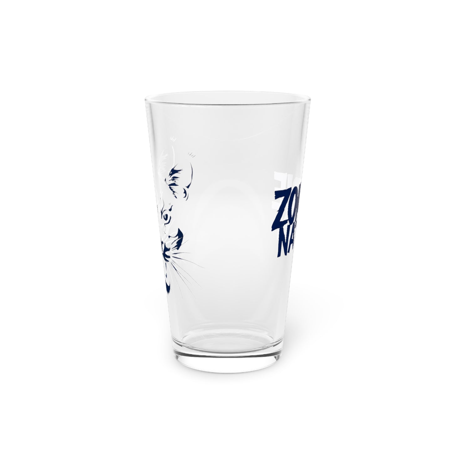 Zombie Nation Pint Glass | 16oz Drinking Glass | Unique Gift for Beer Lovers, Housewarming, Home Bar