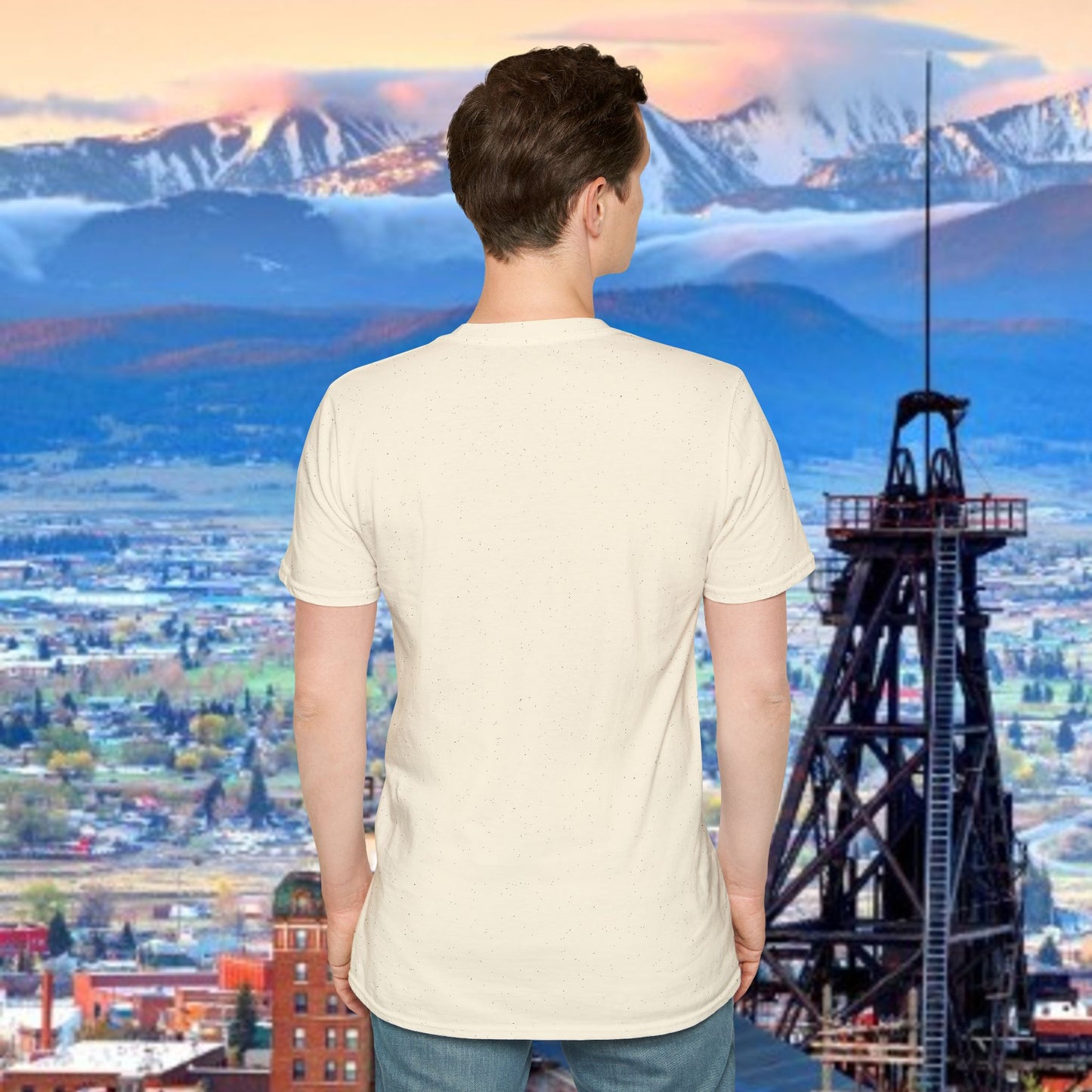 Butte, America Unisex Softstyle T-Shirt - Cozy Apparel for Locals, Travel Souvenir, Gift Idea, Casual Wear, Adventure Tee