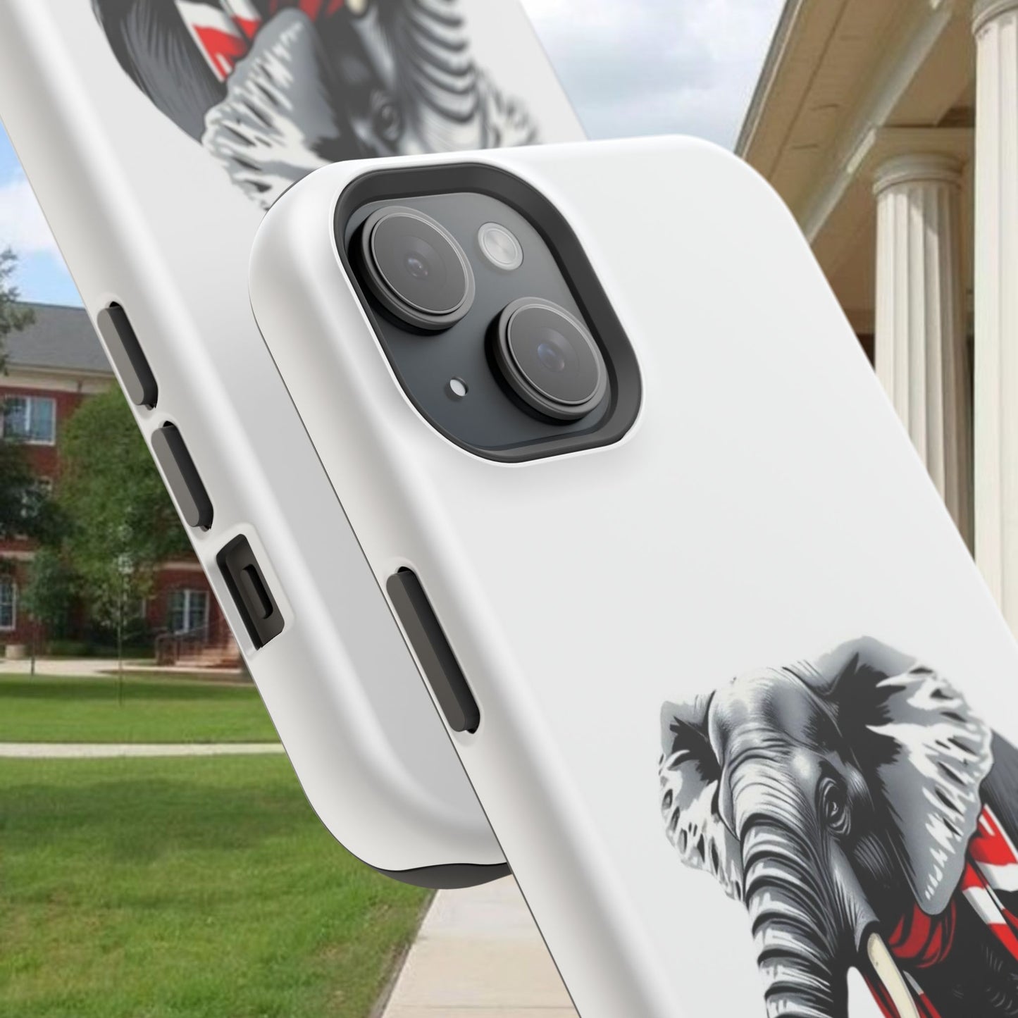 Vibrant Elephant Tough Cases - Unique Phone Case, Wildlife Lover Gift, Sports Team Accessory, Trendy Phone Cover, Fun Animal Design