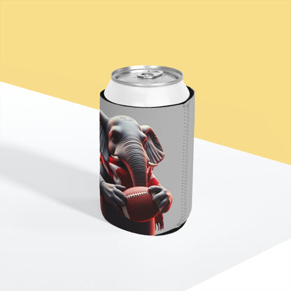 Football Elephant Can Cooler Sleeve | Unique Drink Holder, Tailgating Gift, Sports Fan Accessory, Party Favor, Game Day Essential