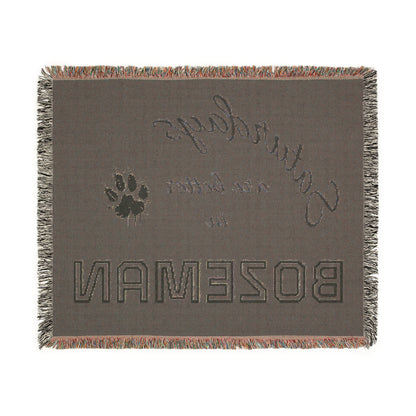 Saturdays Are Better in Bozeman Woven Blanket