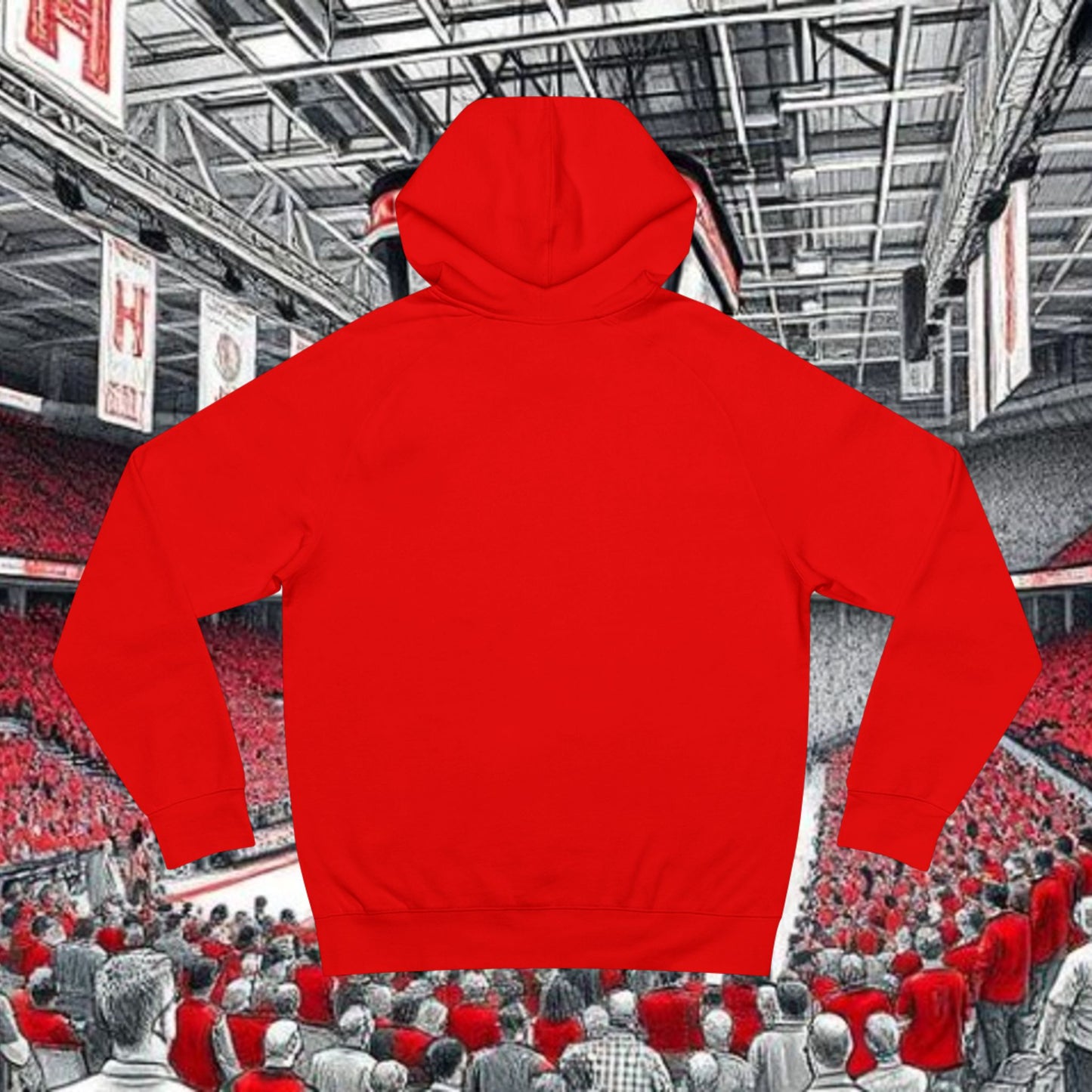 Our House Hoodie - Red Basketball Fan Pullover, Comfortable Fit, Perfect for Gameday