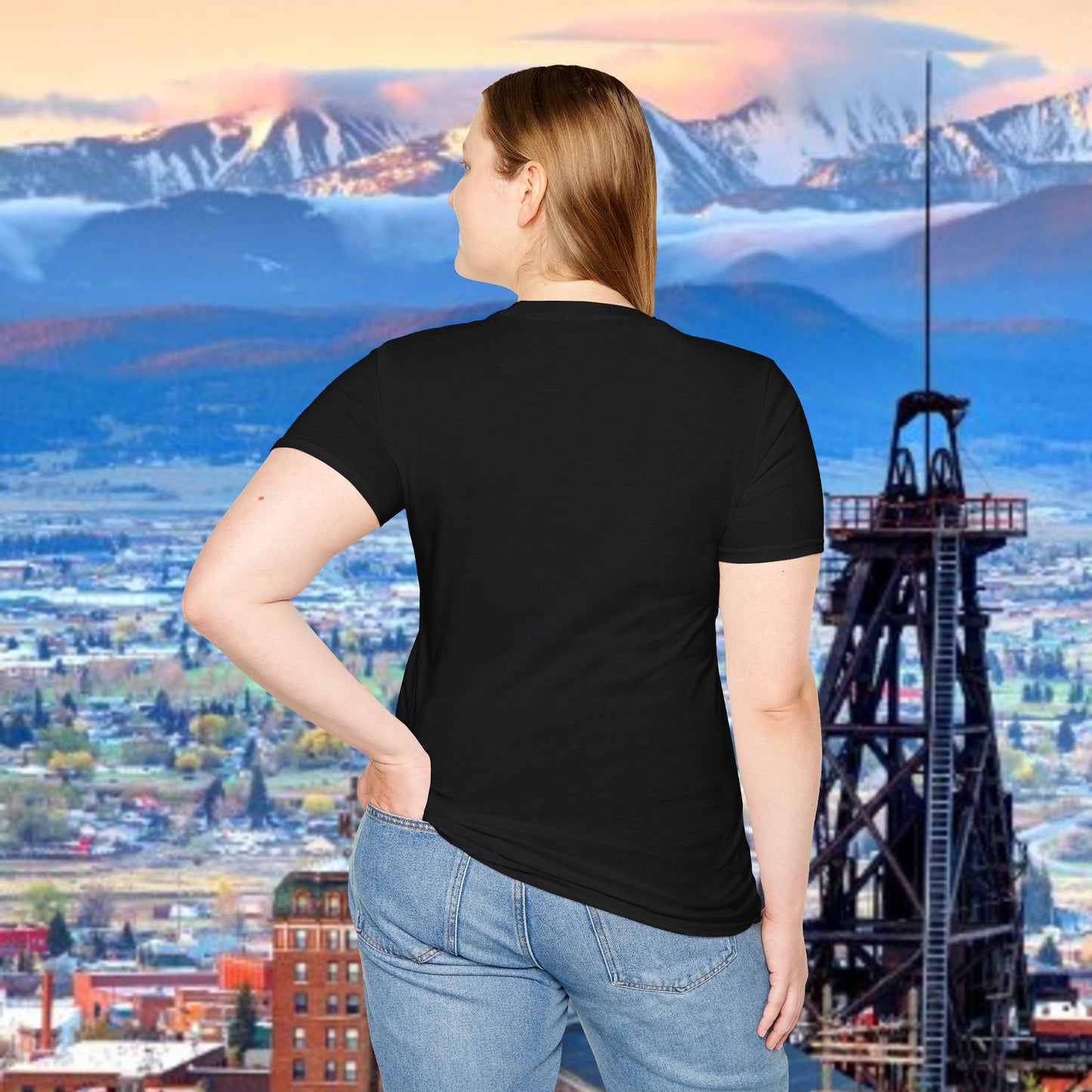 Butte, America Unisex Softstyle T-Shirt - Cozy Apparel for Locals, Travel Souvenir, Gift Idea, Casual Wear, Adventure Tee