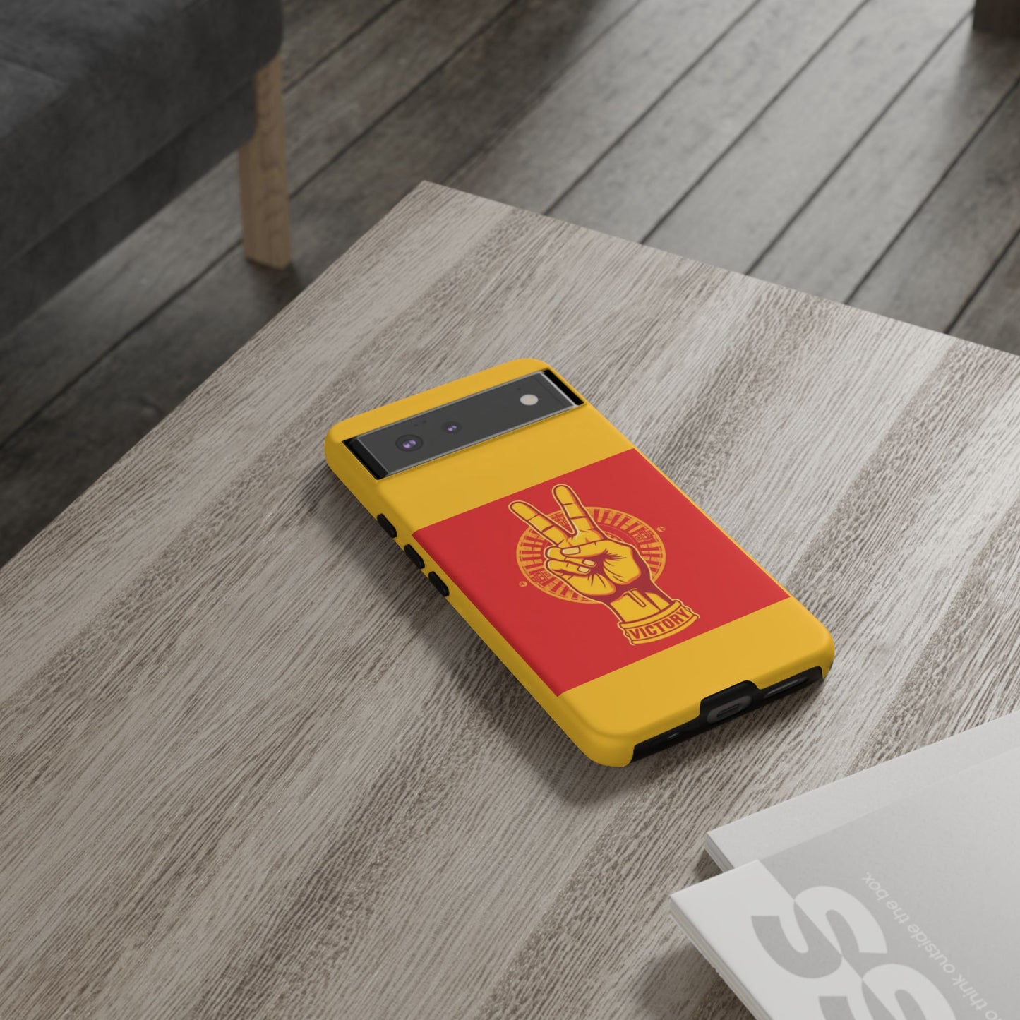 Victory Inspired Symbol Phone Case, Tough Phone Cover, Gift for Empowerment, Inspirational Tech Accessory, Unique Phone Protection