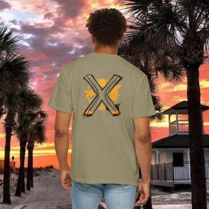 Number 2 Graphic T-Shirt — Bold Retro Patch Front & X Back Tee