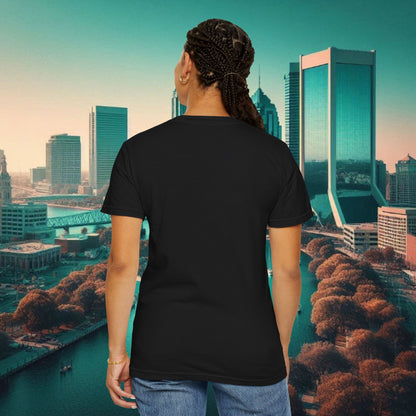 Duval Script T‑Shirt — Jacksonville Retro City Tee, Perfect for Gameday or Everyday Use. Soft style T-Shirt.