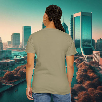 Duval Script T‑Shirt — Jacksonville Retro City Tee, Perfect for Gameday or Everyday Use. Soft style T-Shirt.