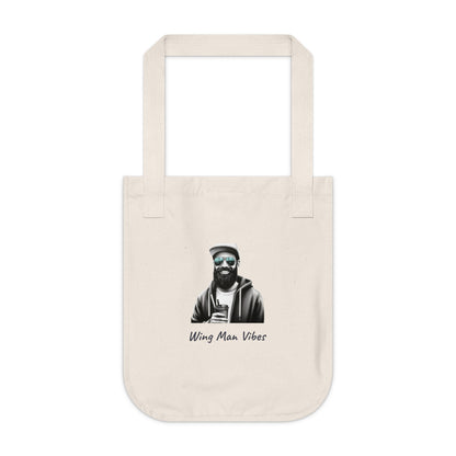 Wing Man Vibes Organic Canvas Tote Bag, Reusable Shopping Tote, Eco-Friendly Gift, Casual Day Out Bag, Travel Accessory, Beach Bag, [...]