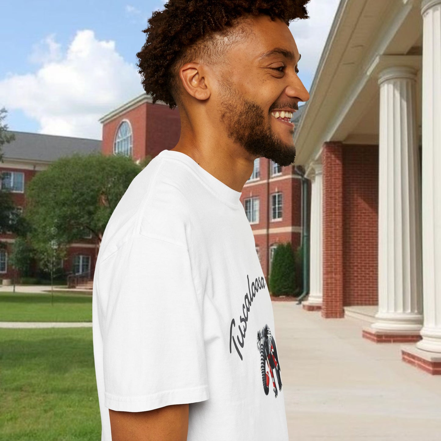 Tuscaloosa Elephant T-Shirt — University Pride Vintage Campus Tee, Soft-Style, Perfect T-Shirt for Gameday and the Tailgate