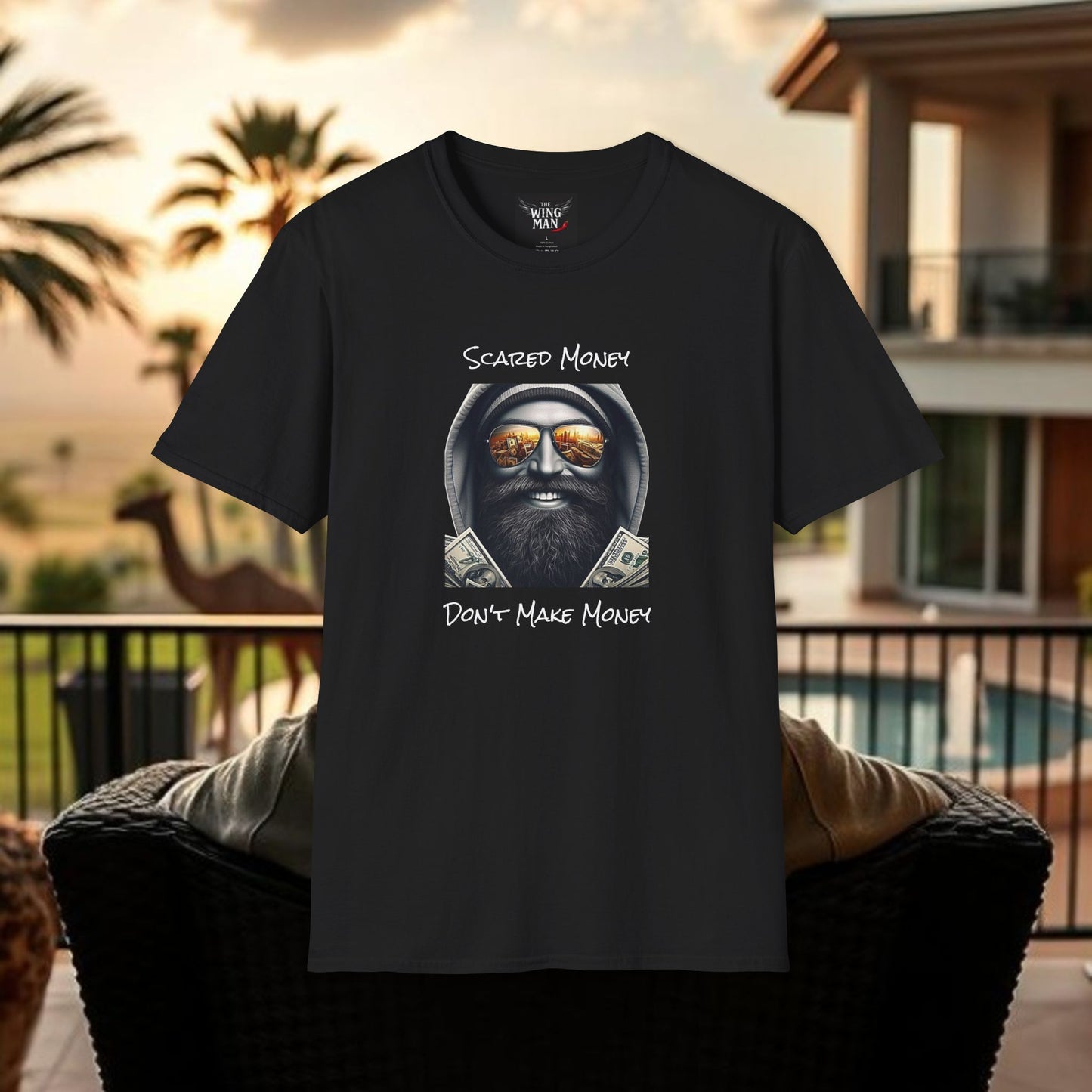 Scared Money Unisex Softstyle T-Shirt - Casual Wear, Streetwear, Gift for Him, Statement Tee, Urban Fashion