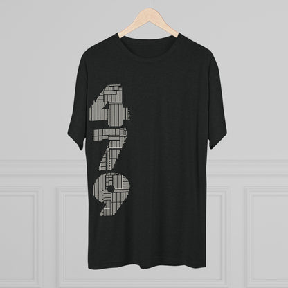 Boar Skull Graphic Tee — Vertical 479 Number Front, Fierce Wild Boar Back