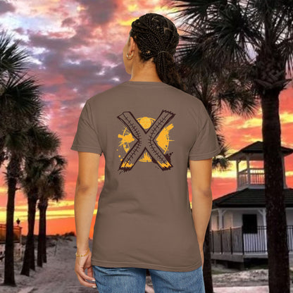 Number 2 Graphic T-Shirt — Bold Retro Patch Front & X Back Tee